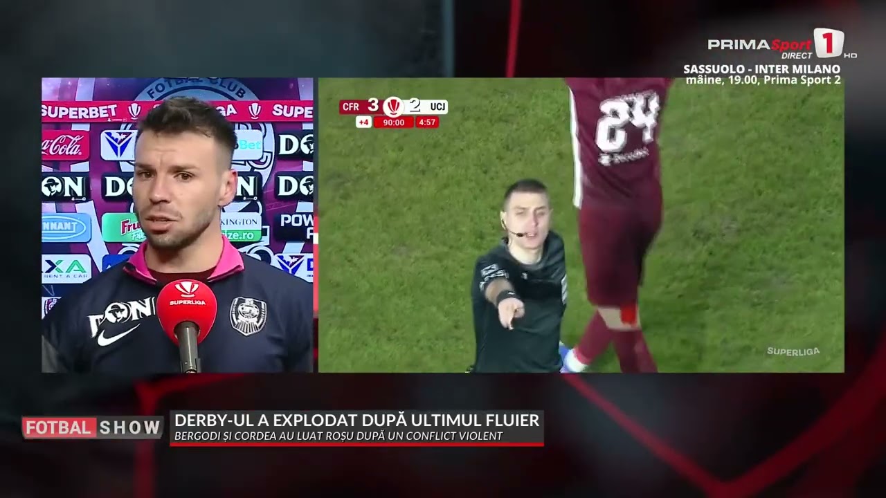 INTERVIU. Cordea, despre conflictul cu Bergodi: „M-a înjurat de familie, apoi l-am înjurat şi eu”