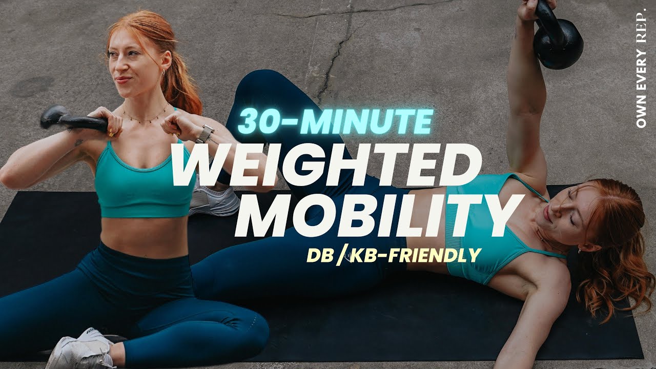 30 Min. Weighted Mobility x Core Workout | w/ KB or DBs | Strength & Conditioning | Follow Along