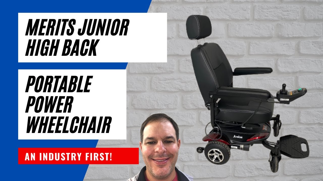 Merits Junior Lightweight High Back Power Wheelchair