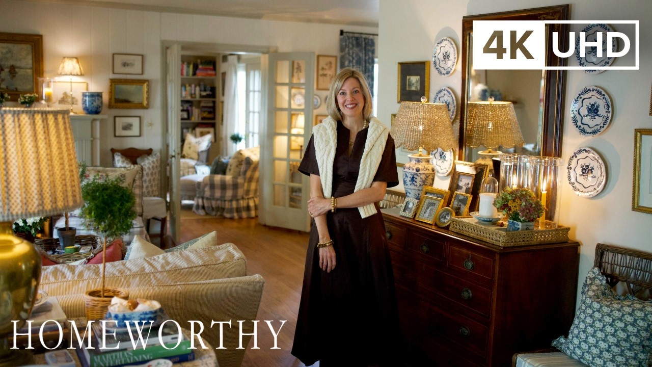 HOUSE TOUR | A Charming Cottage Defined by Textiles and Vintage Finds l 4K