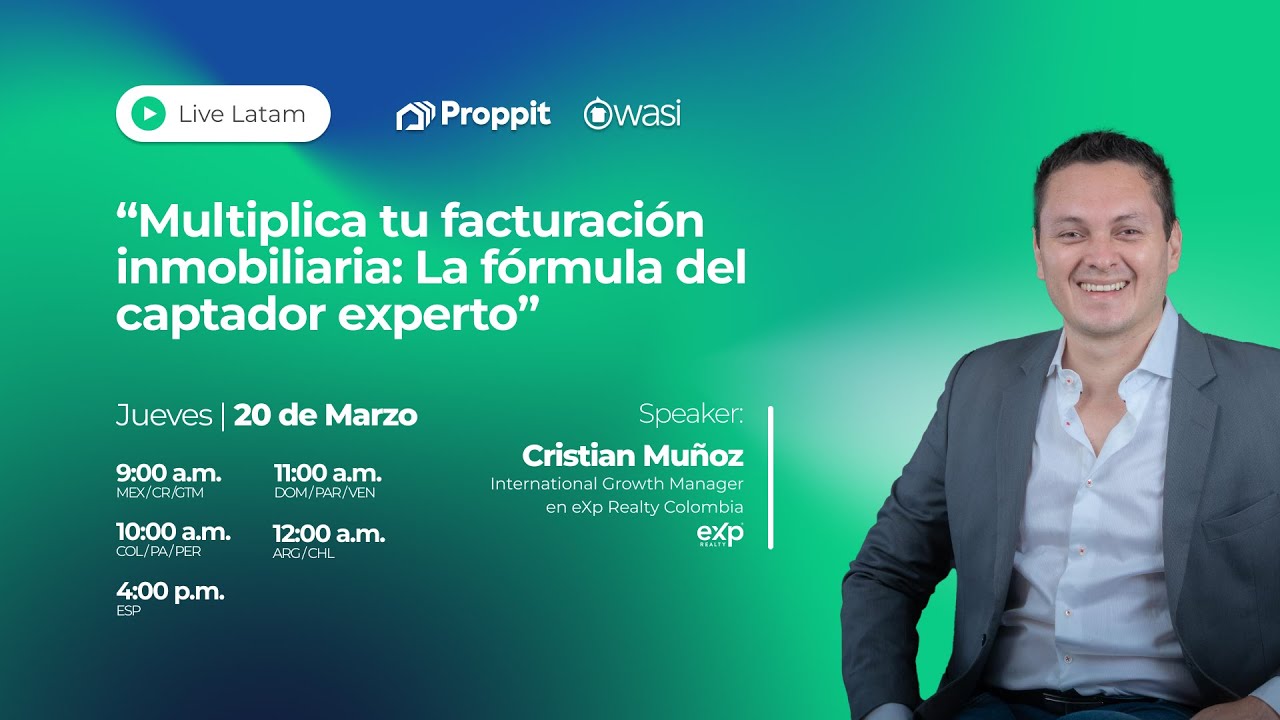 Webinar: Multiplica tu facturación inmobiliaria: La fórmula del captador experto / @WasicoChannel
