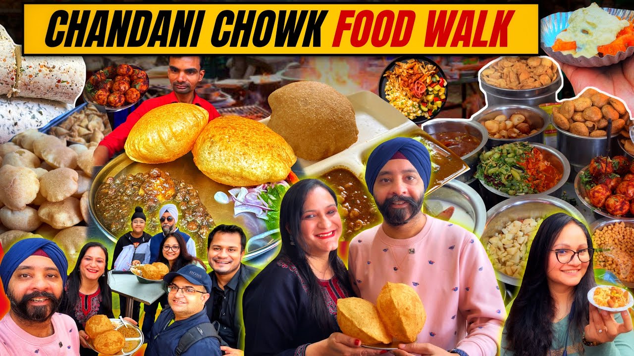 Chandani Chowk Food Walk | Old Delhi Food walk | 4K