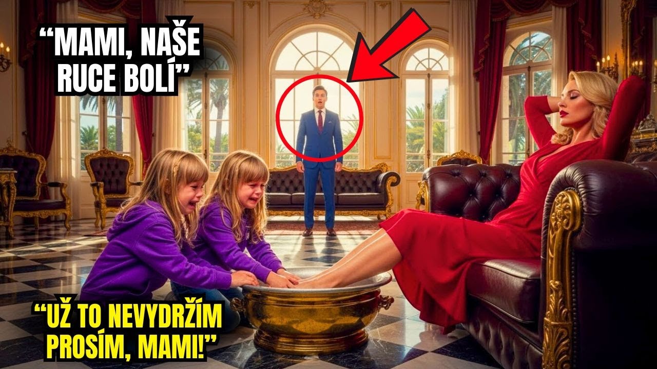 „Už necítím ruce“ — prosily dvojčata, aniž by věděla, že jejich milionář apka vše sledoval...