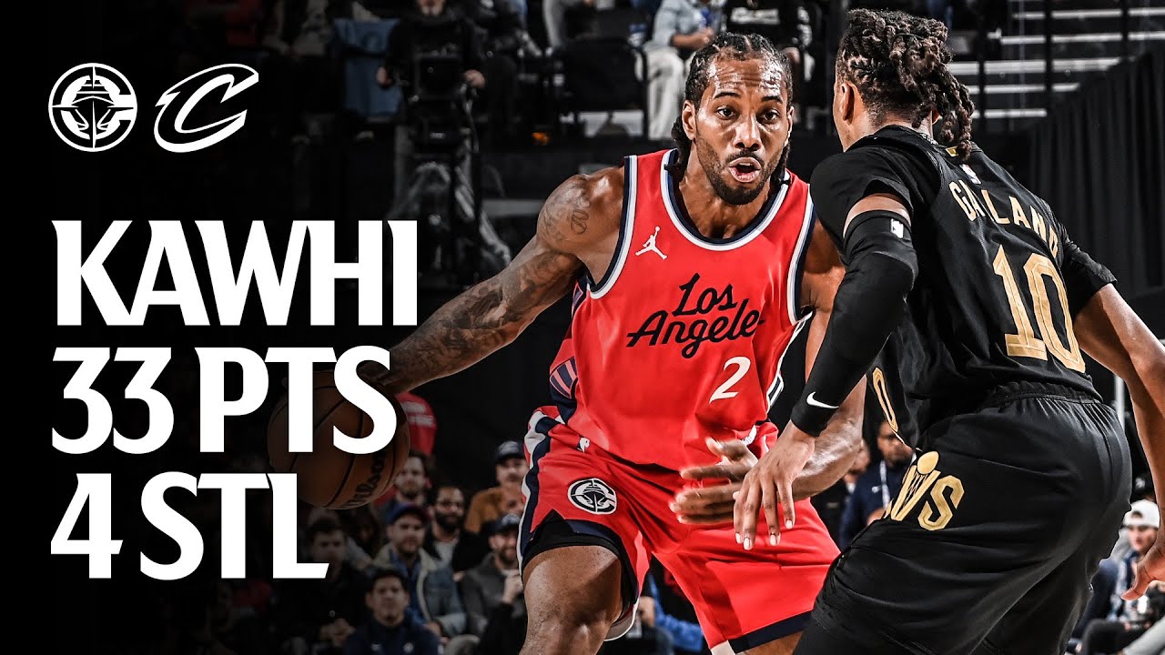 Kawhi Leonard 33 Points TERMINATES Cavaliers Highlights | LA Clippers