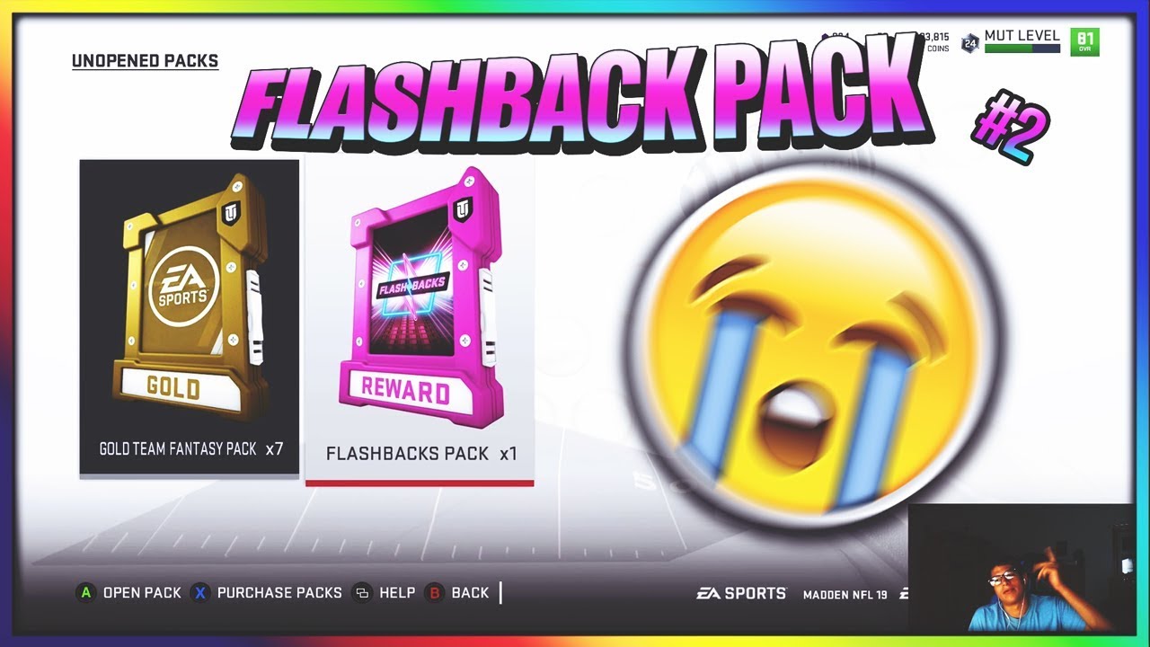 Pulling For New Flashback Player!! Flashback Pack Number 2!! Mut 19 Flashback Pack!!