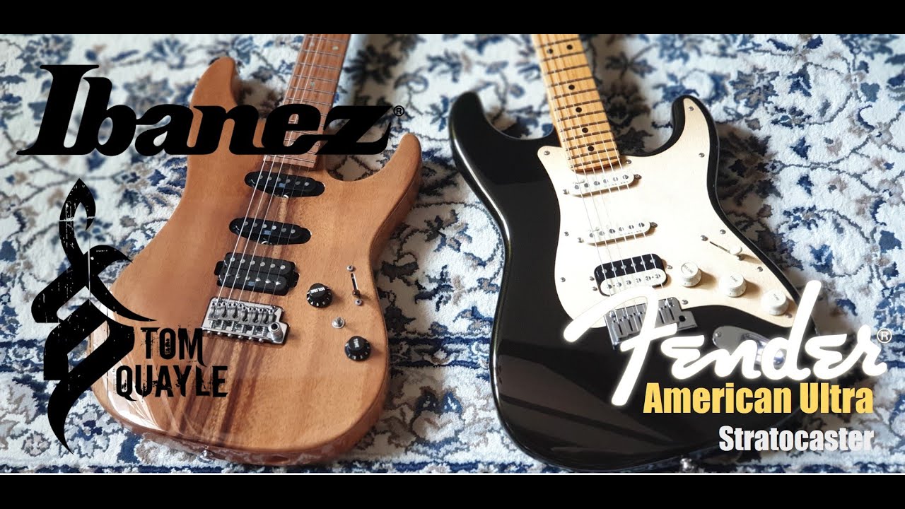 Fender American Ultra Strat vs Ibanez TQM1