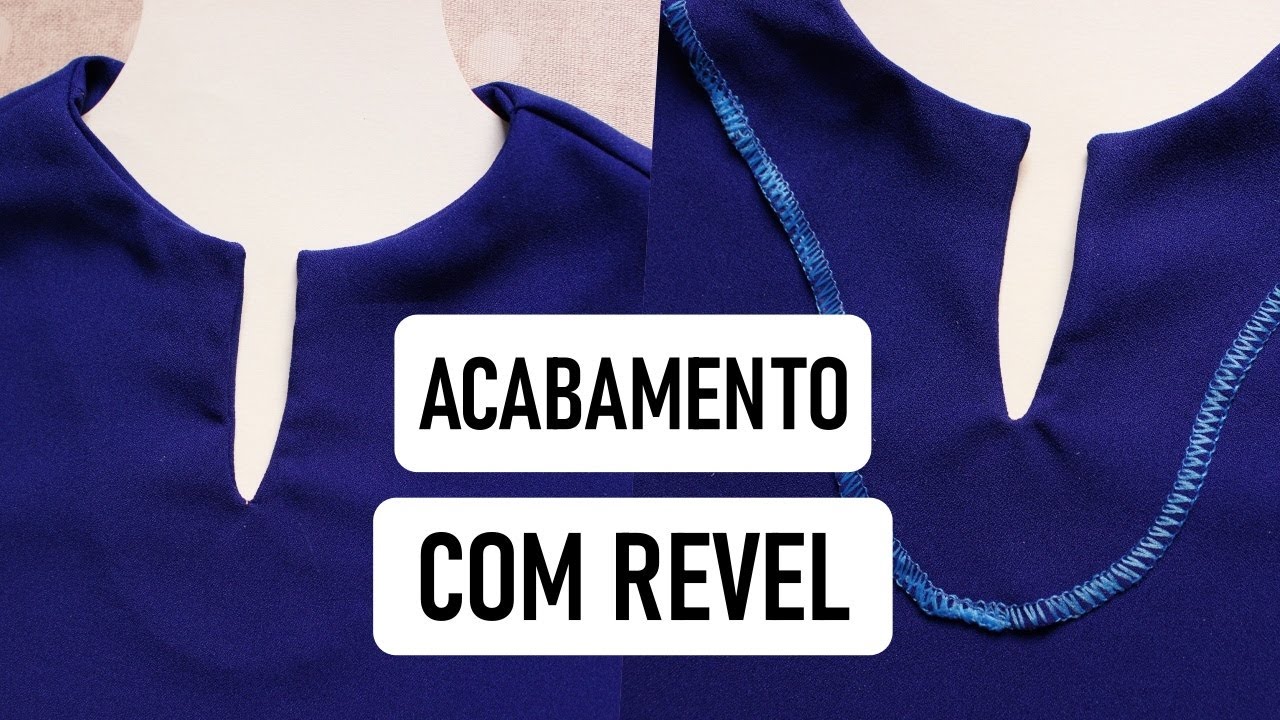 COMO COSTURAR REVEL l | acabamento no decote ✂