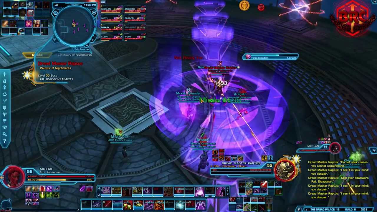 SWTOR Dread Master Raptus [Dread Palace, 8SM, PTS] by BRC Empire Forces | Tank POV