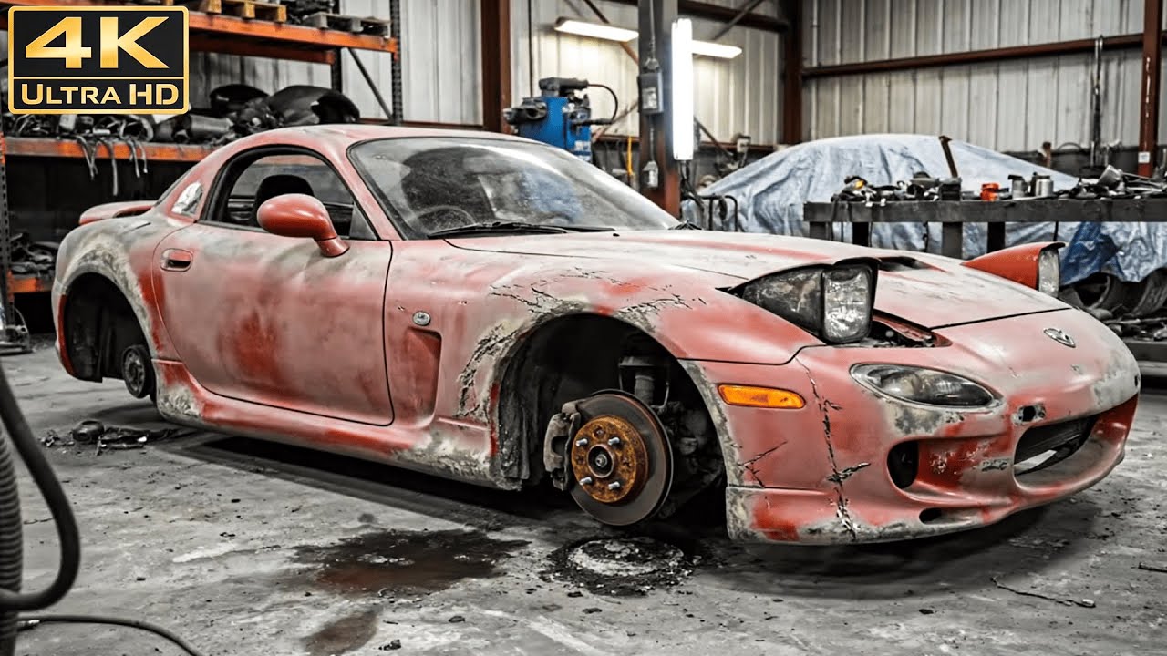 ASMR Restauración total Mazda RX 7 FD3S 1992 13B REW  De abandonado a nuevo