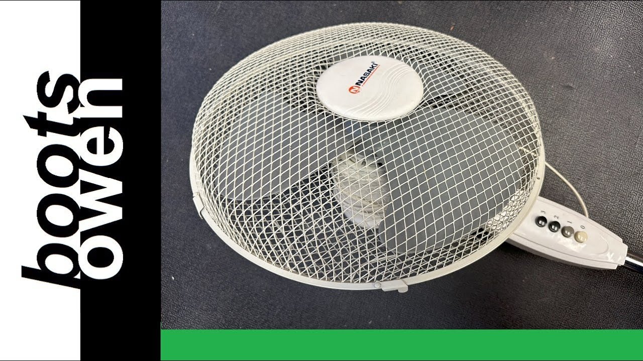 Fixing a Pedestal fan that wont spin or spins slowly, easy repair, just a drop of oil! 10 mins.