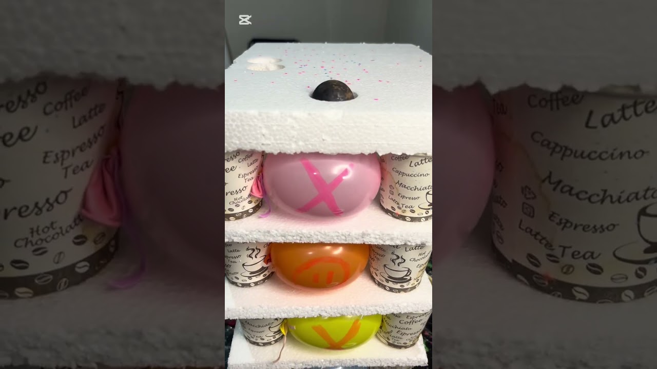 ASMR Hot Iron Ball on EPS Foam 🔥🏓 | Thermocol #shorts #asmr #experiment