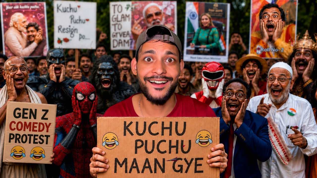 Gen Z Funny Protest in Jantar Mantar 😅