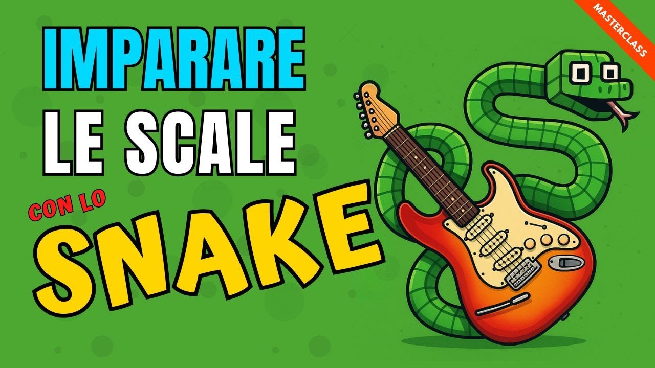 Imparare le scale sulla chitarra, ecco un sistema ispirato allo Snake - Lezione Vince Carpentieri