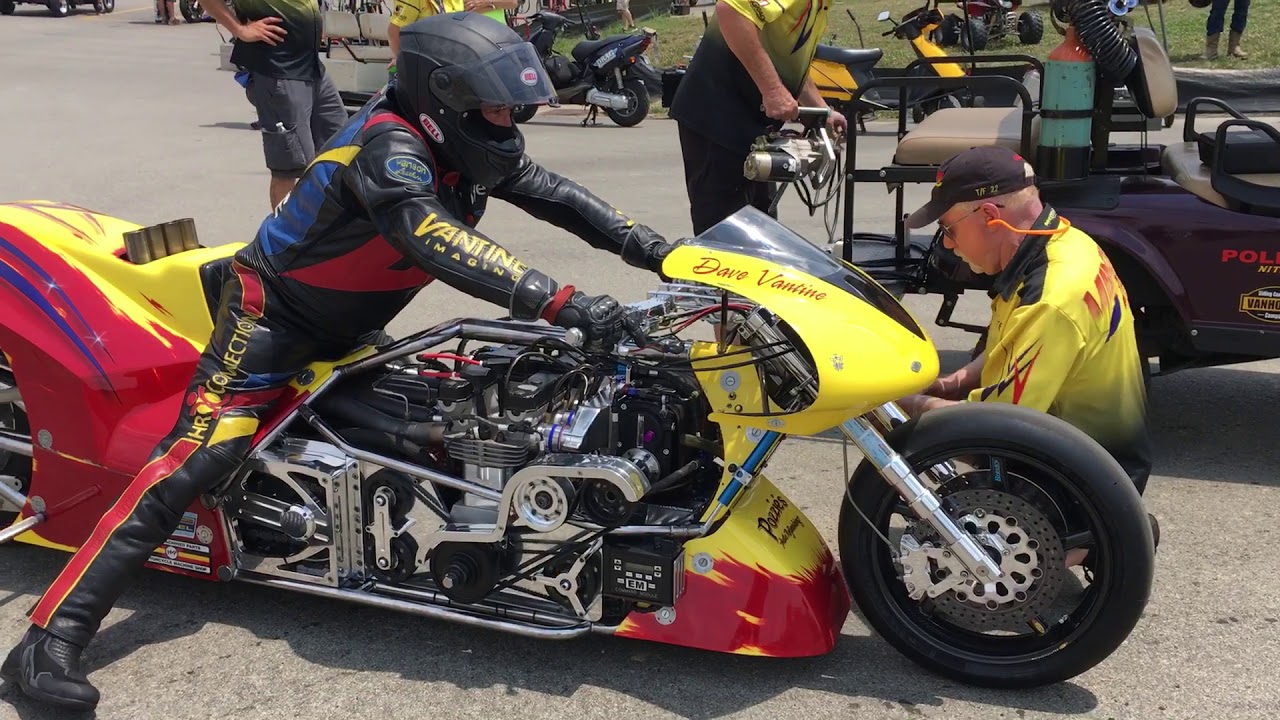 Two wheels, Nitro and 1,500 Horsepower! Dave Vantine's  Top Fuel Motorcycle