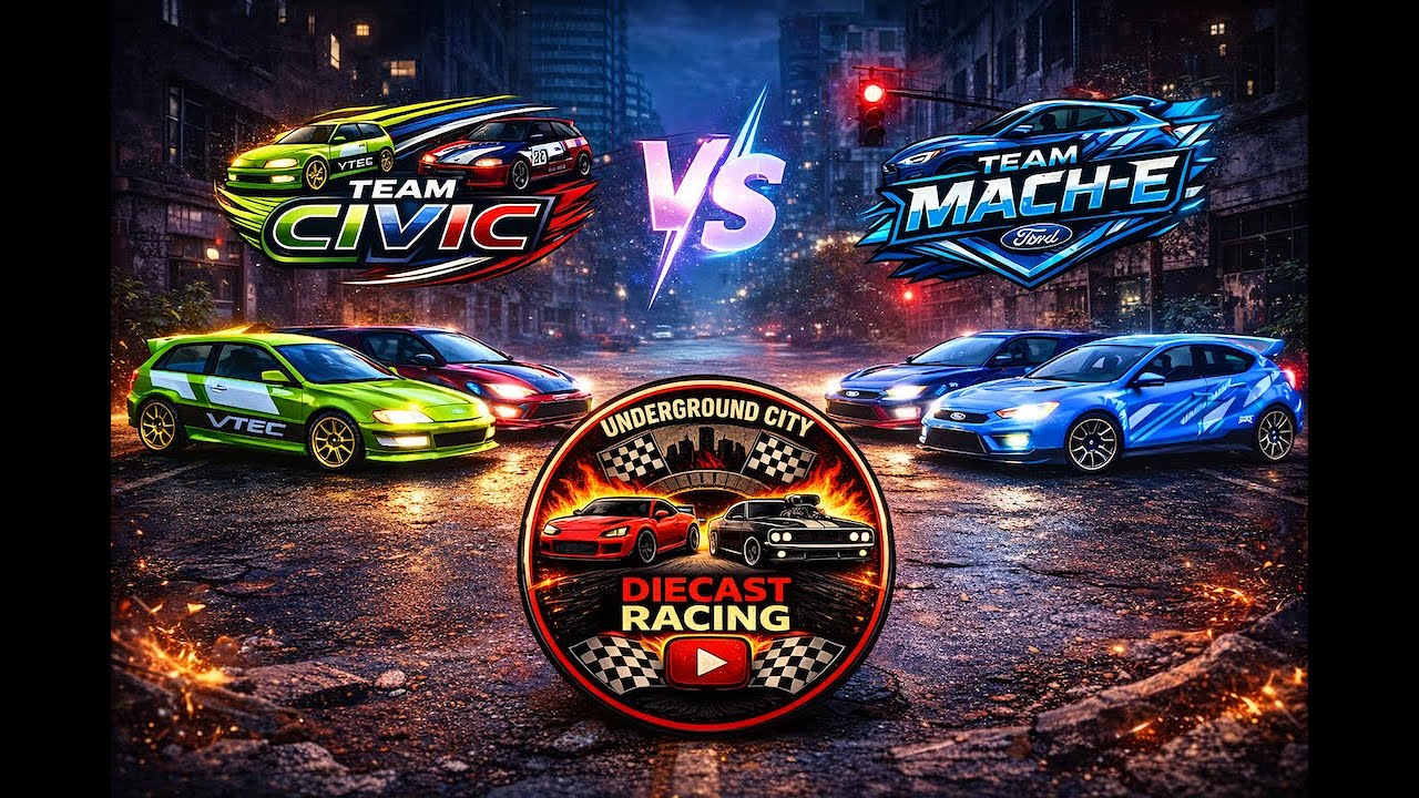 Civic Takes On Mach-E | Diecast Racing Battle