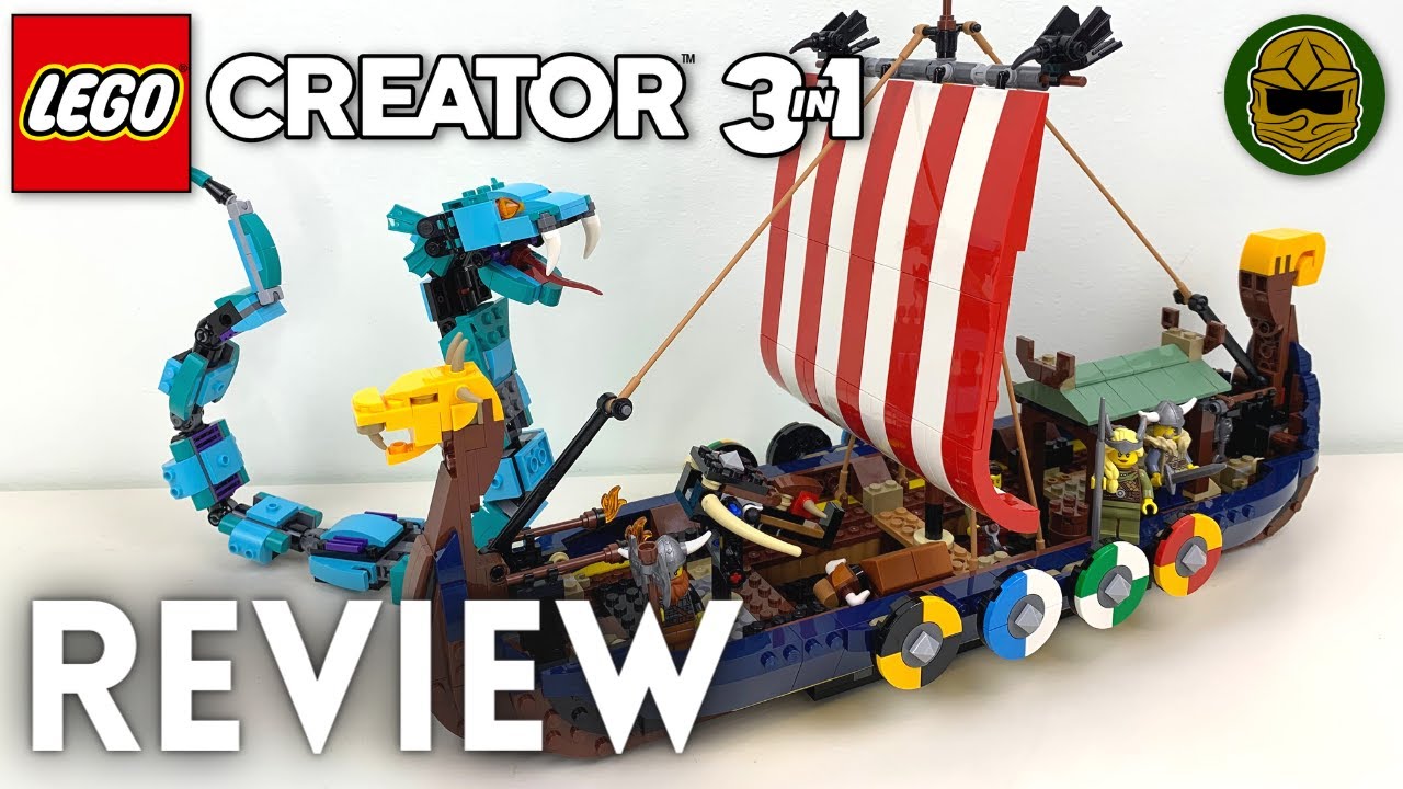 LEGO Creator 3-in-1 31132 Viking Ship and the Midgard Serpent Early Review!