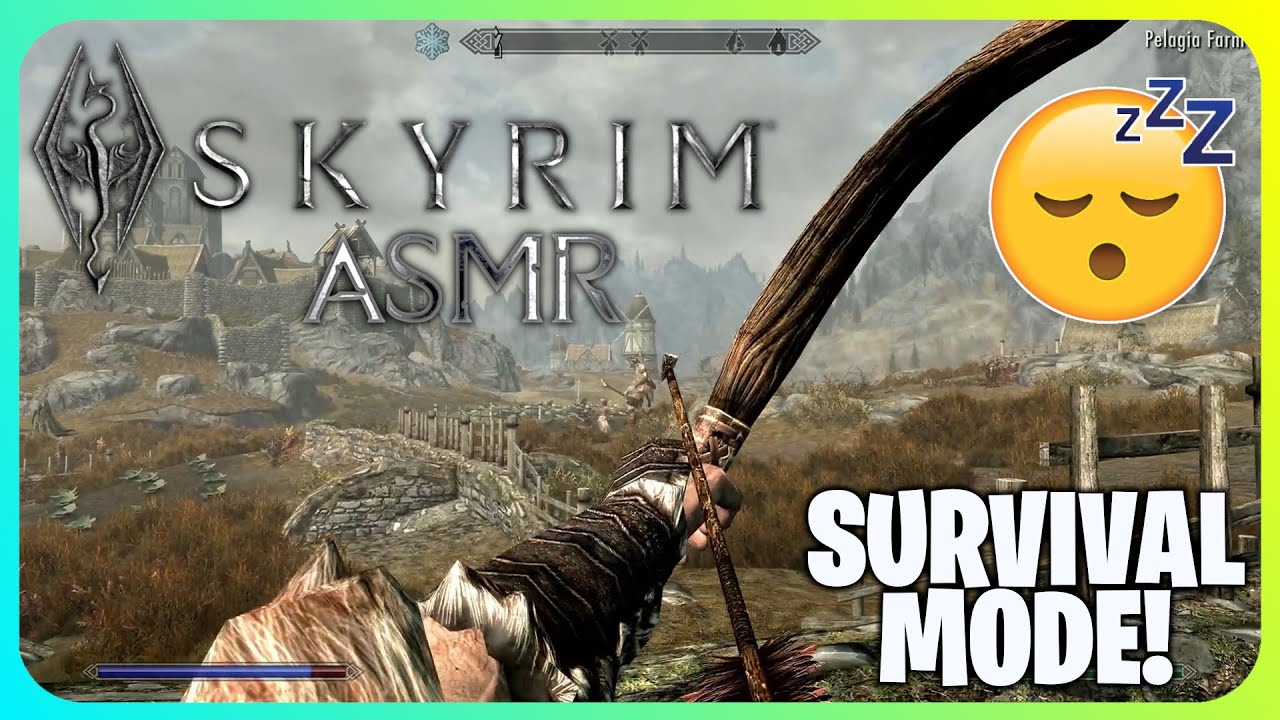ASMR: Выживание в Skyrim, часть 1! (Шёпотные звуки контроллера)