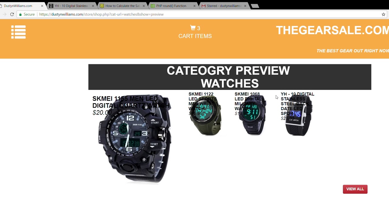 PHP / MYSQL - Ecommerce Shopping Cart Demo