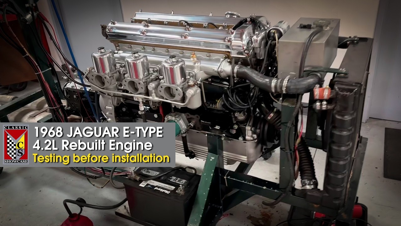 1968 Jaguar E-Type - Rebuilt Engine on Test Station