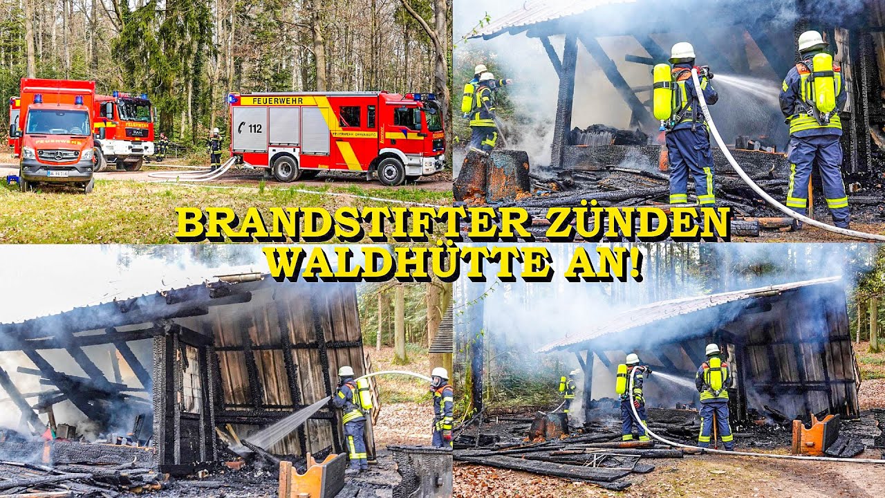 [JAGDHÜTTE MITTEN IM WALD IN FLAMMEN] - Zwei Jugendliche Brandstifter werden gesucht - | FEUERWEHR