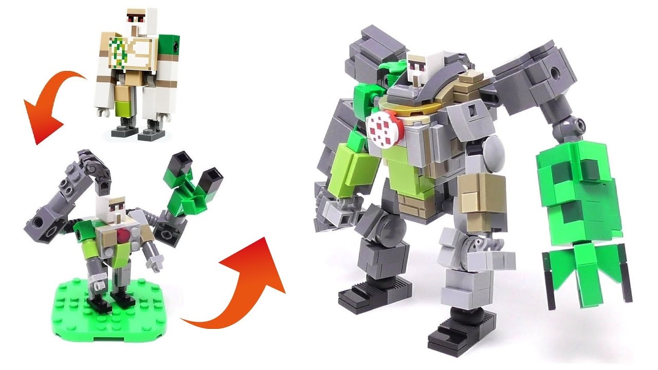 Excessively Upgrading My Son's Minecraft Iron Golem - Detailed Build