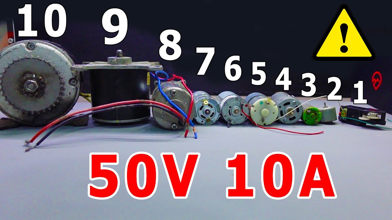Chạy Thử Tất Cả Các Motor Với Nguồn 50V 10A  Xem Kết Quả Thế Nào 320 550 987 Cháy Khét lẹt