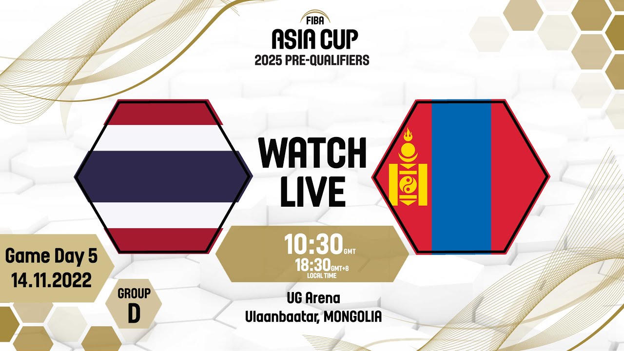 Thailand v Mongolia | Full Basketball Game | FIBA Asia Cup 2025 Pre-Qualifiers