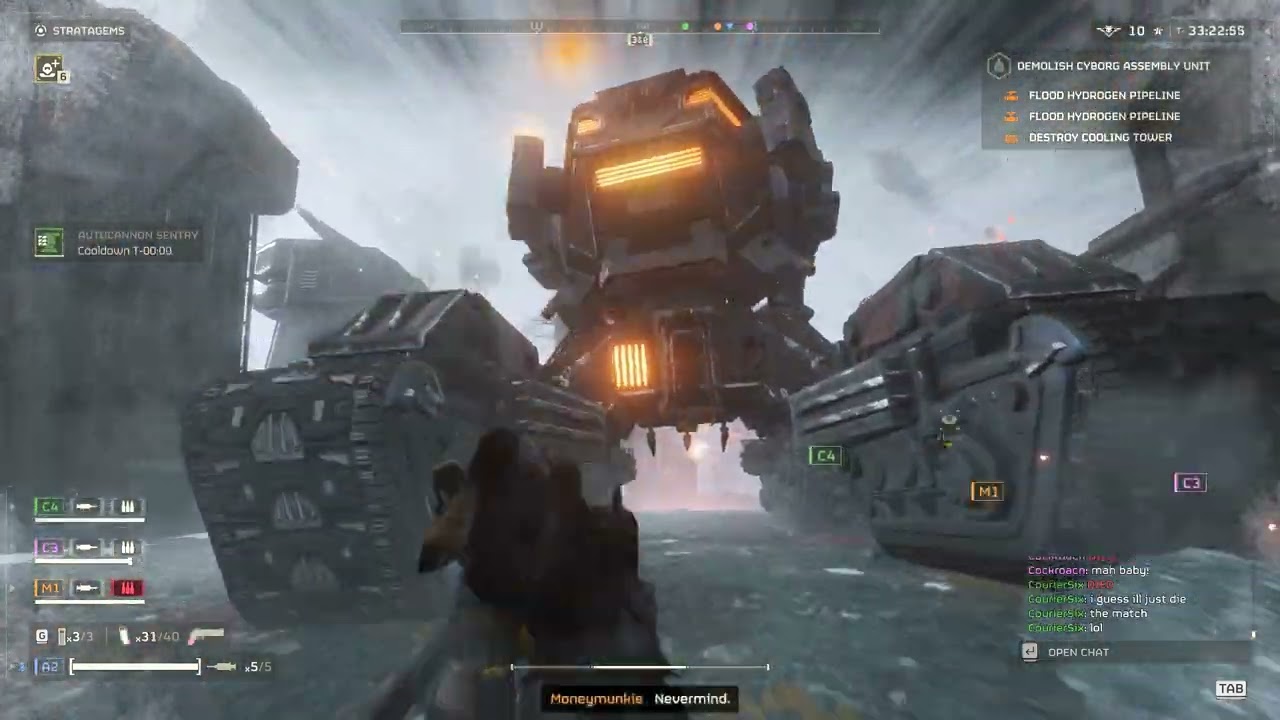 Killing a Vox Engine with vents and a grenade