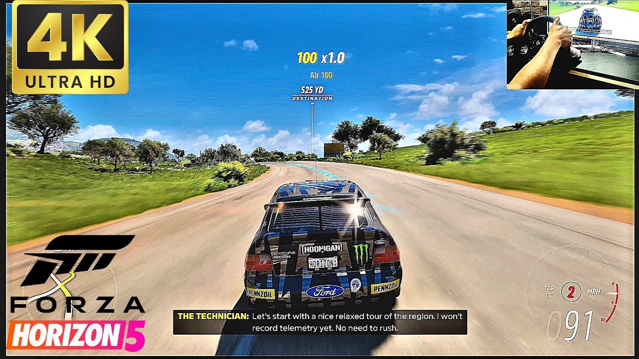 FORD ESCORT RS FORZAHORIZON 5 GAMEPLAY 4K 60FPS WITH LOGITECH G 923 STEARING WHELE 