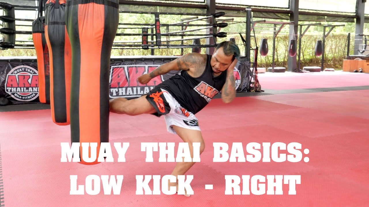 Muay Thai Basics: Low Kick (Right) - AKA Techniques