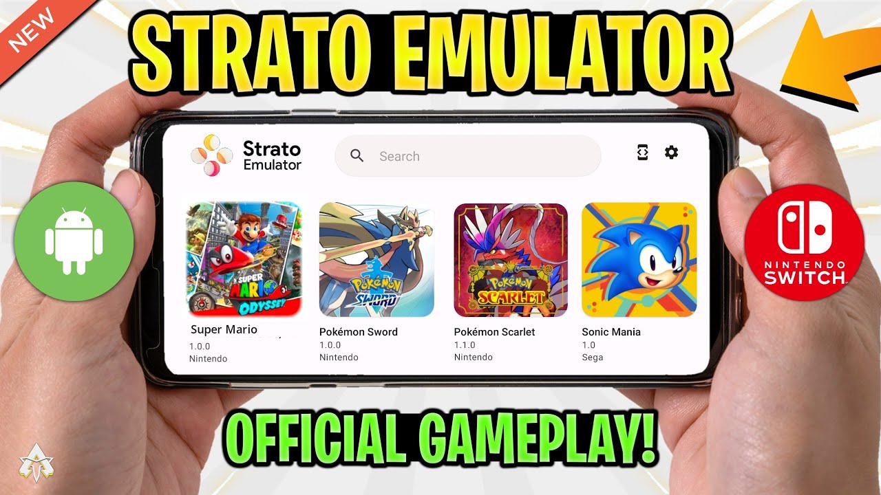 Strato Emulator Android Official Gameplay | New Nintendo Switch Emulator