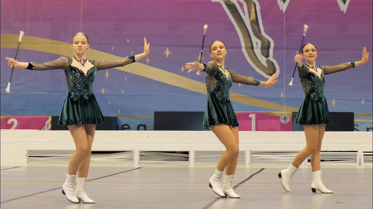 Majorettes *ALINA Mace* - trio BATON juniors - XX European Majorette Championship - Monza 2025