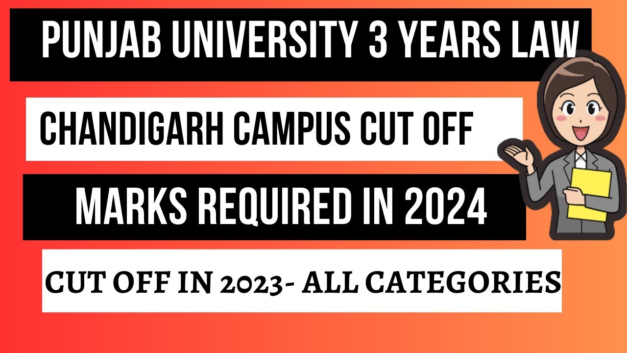 Punjab University Chandigarh Law Marks Required|PU LLB 3 year entrance exam 2024 Cut off