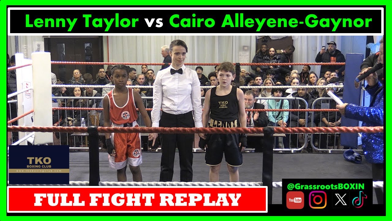 Lenny Taylor vs Cairo Alleyene-Gaynor (SKILLS) FULL FIGHT - TKO Boxing Gym Amateur Show (14/01/24)