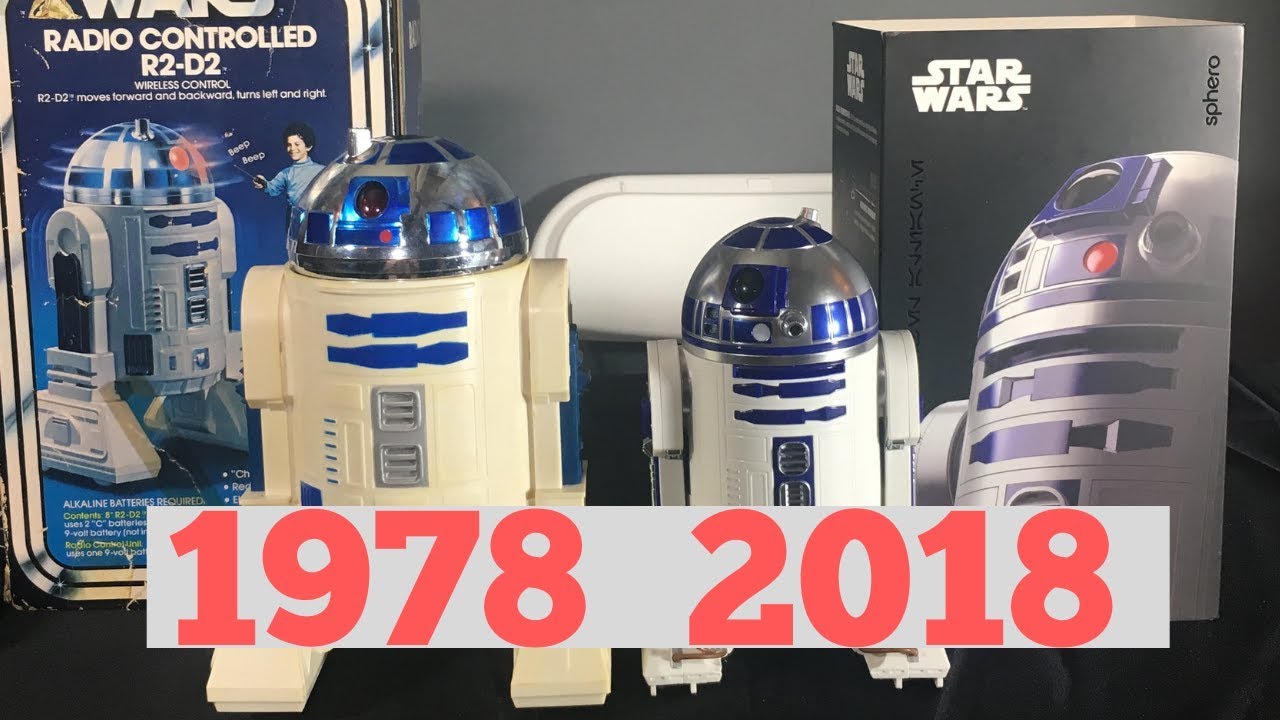 Star Wars 1978 Kenner Radio Controlled R2-D2 vs 2018 Sphero R2-D2 Unboxing & Review