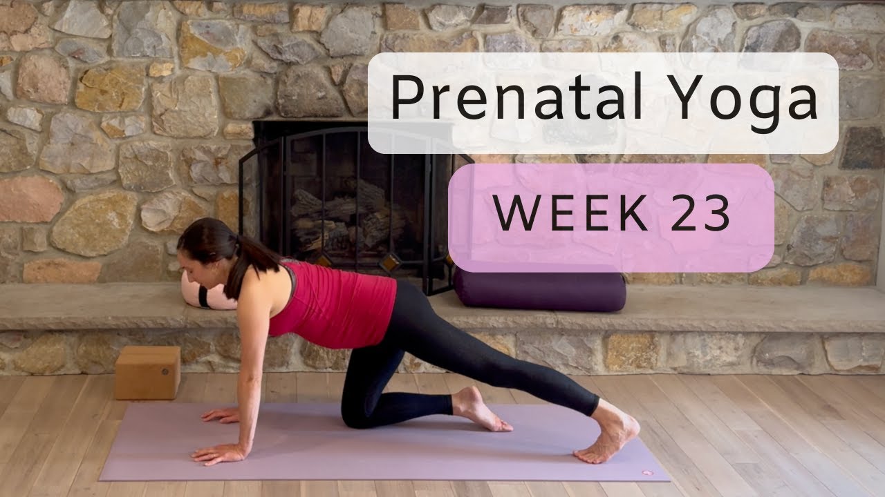 Prenatal Yoga Week 23 - Second Trimester Flow | 28 mins