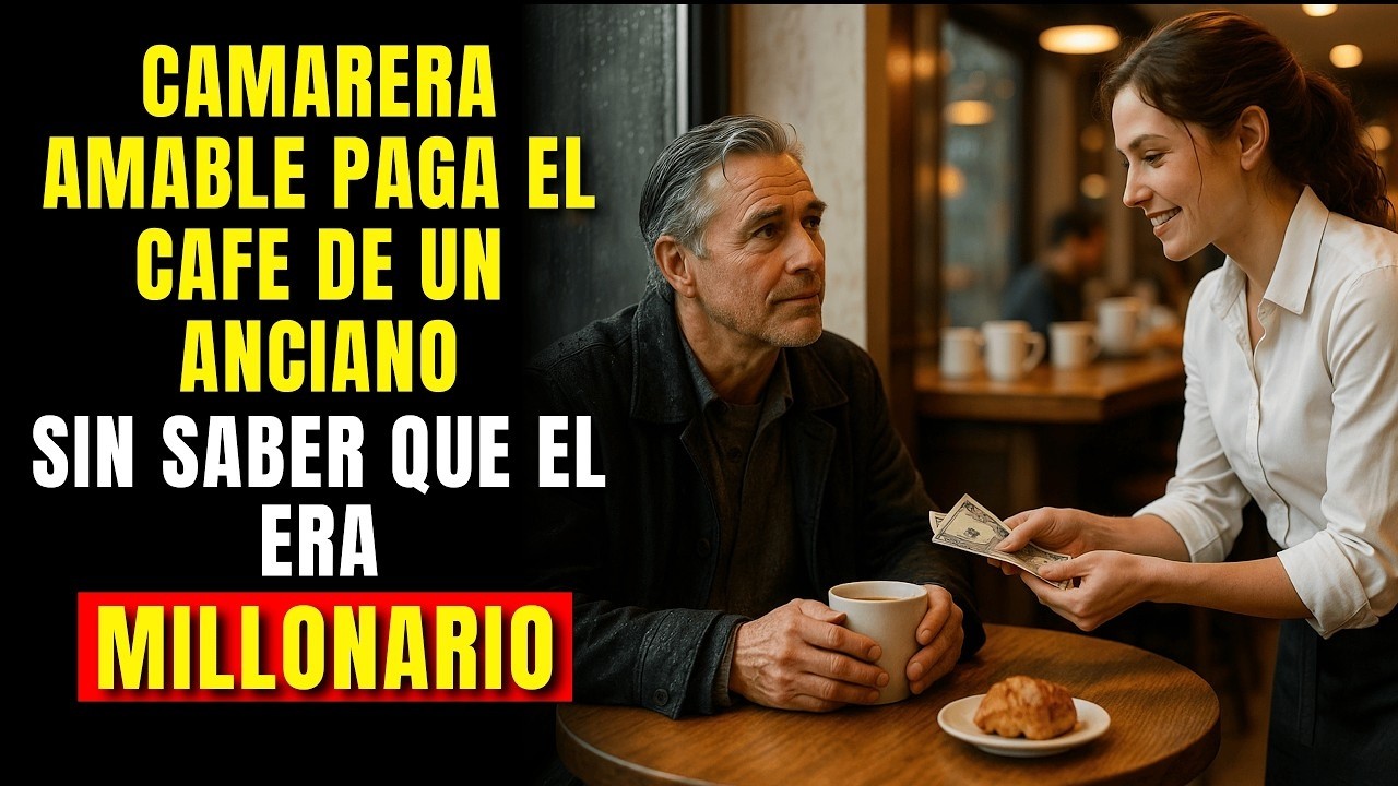 Camarera pagó el café de un anciano sin saber que era un MILLONARIO en busca de alguien especial