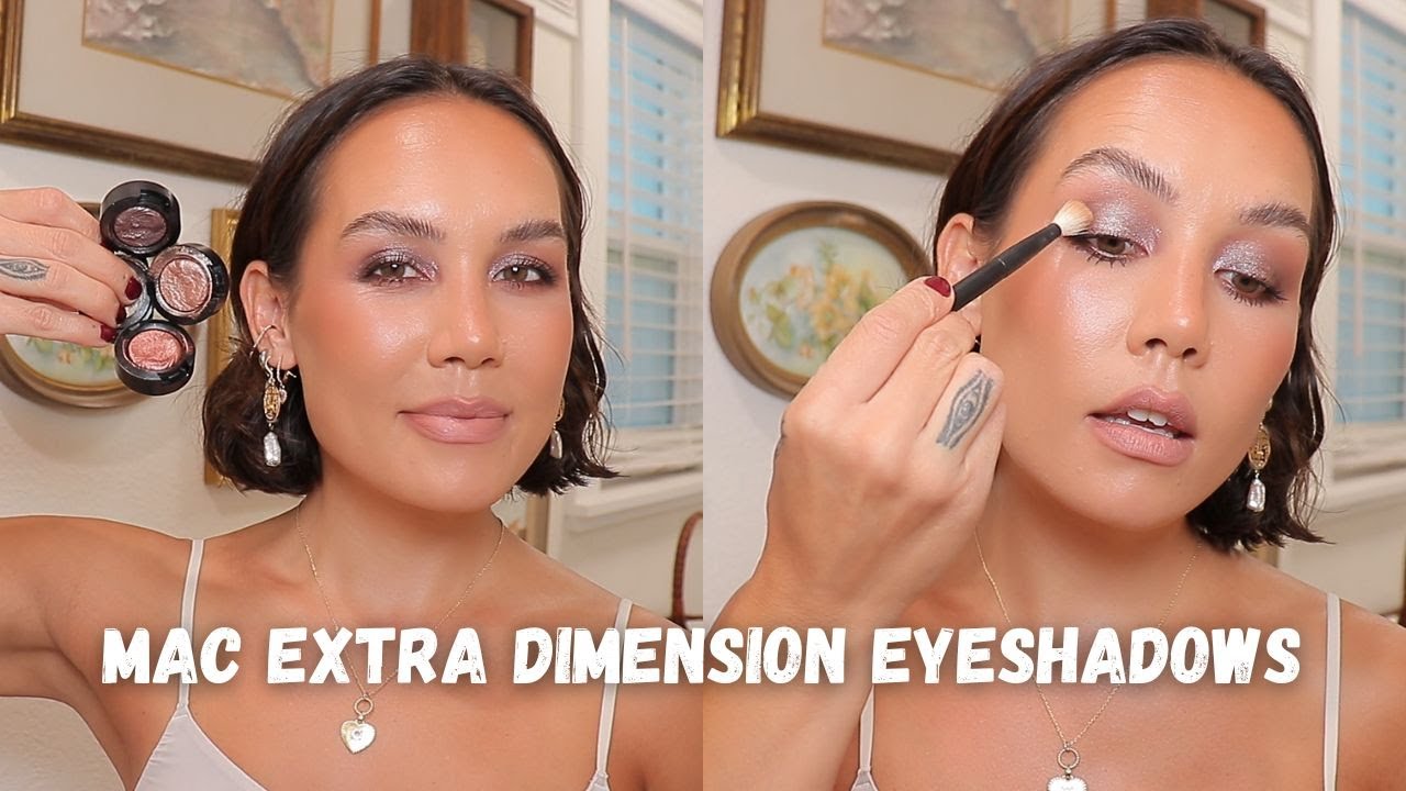 playing with MAC extra dimension eyeshadows
