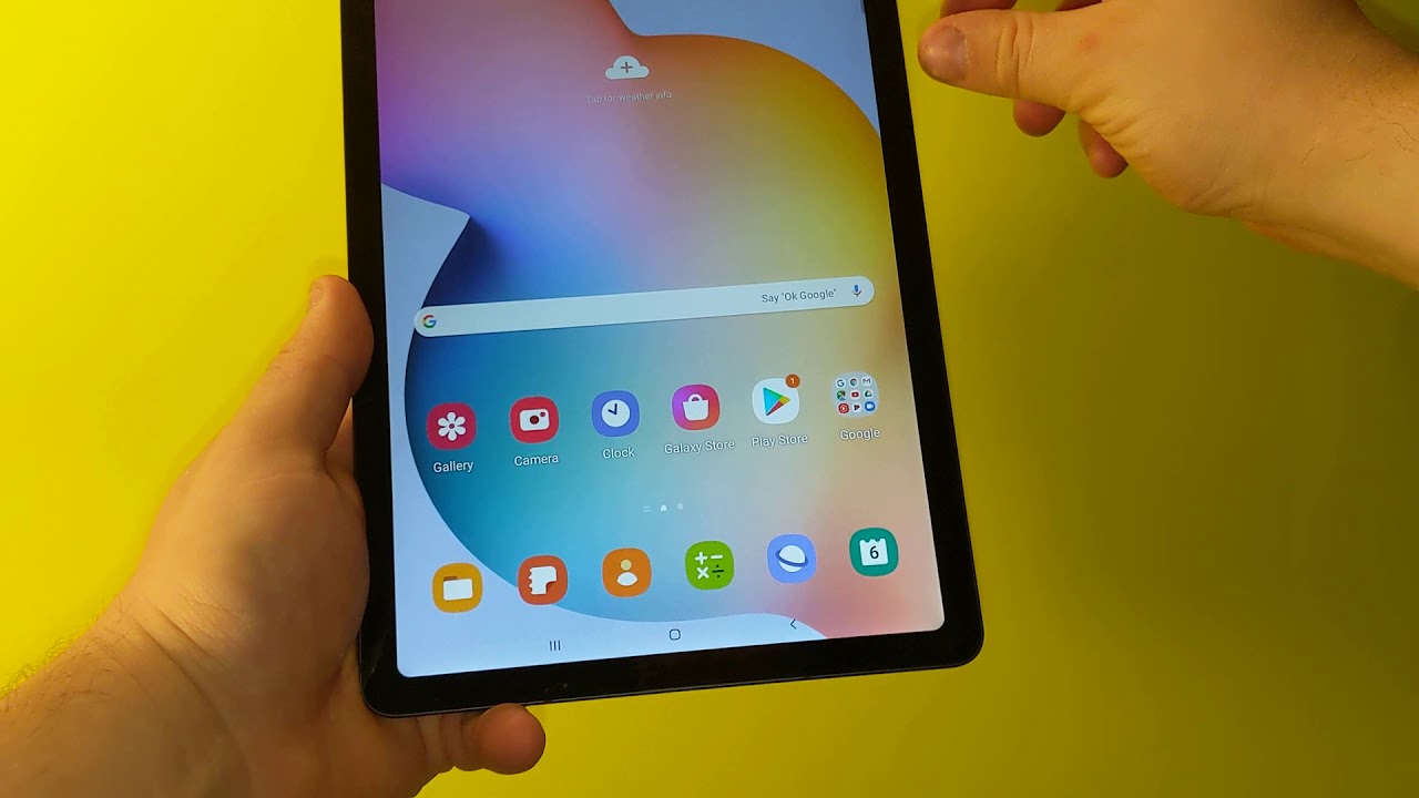 Как сделать скриншот на Samsung Tab S6 lite
