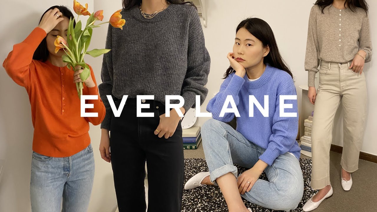 (eng) EVERLANE 에버레인 원브랜드 봄 패션 하울 🌷[딘디픽]