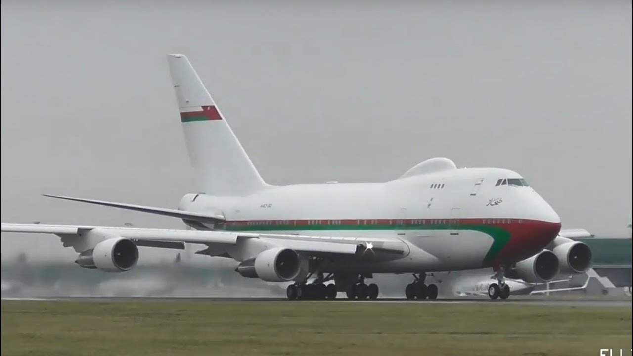 Oman Royal Flight Boeing 747SP at London Stansted Airport