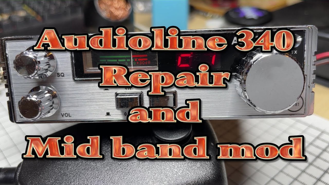 EP 049 - Audioline 340 CB radio repair .Mid band mod