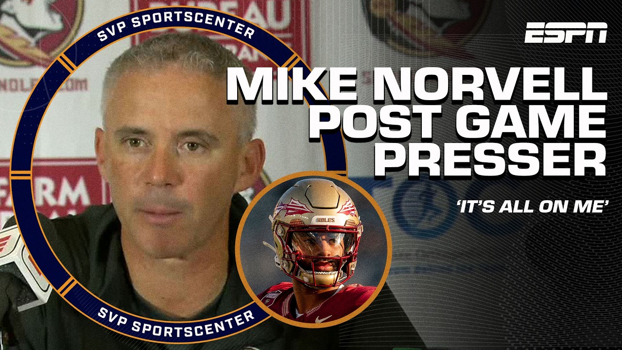 'That was not Florida State football' 👀 - Mike Norvell after BC upset FSU | SC with SVP