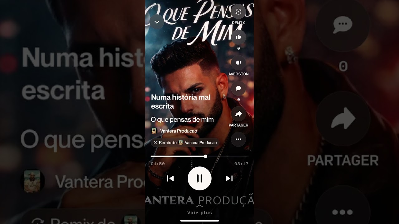 Vantera produçao-o que pensas de mim