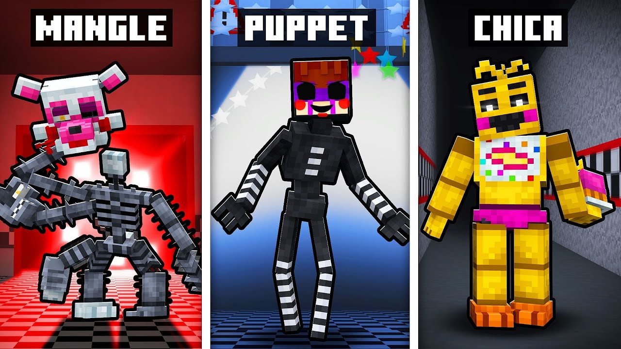 Minecraft... MAS Temos RAÇAS do PUPPET ANIMATRONIC!! ‹ DONAT3LO ›