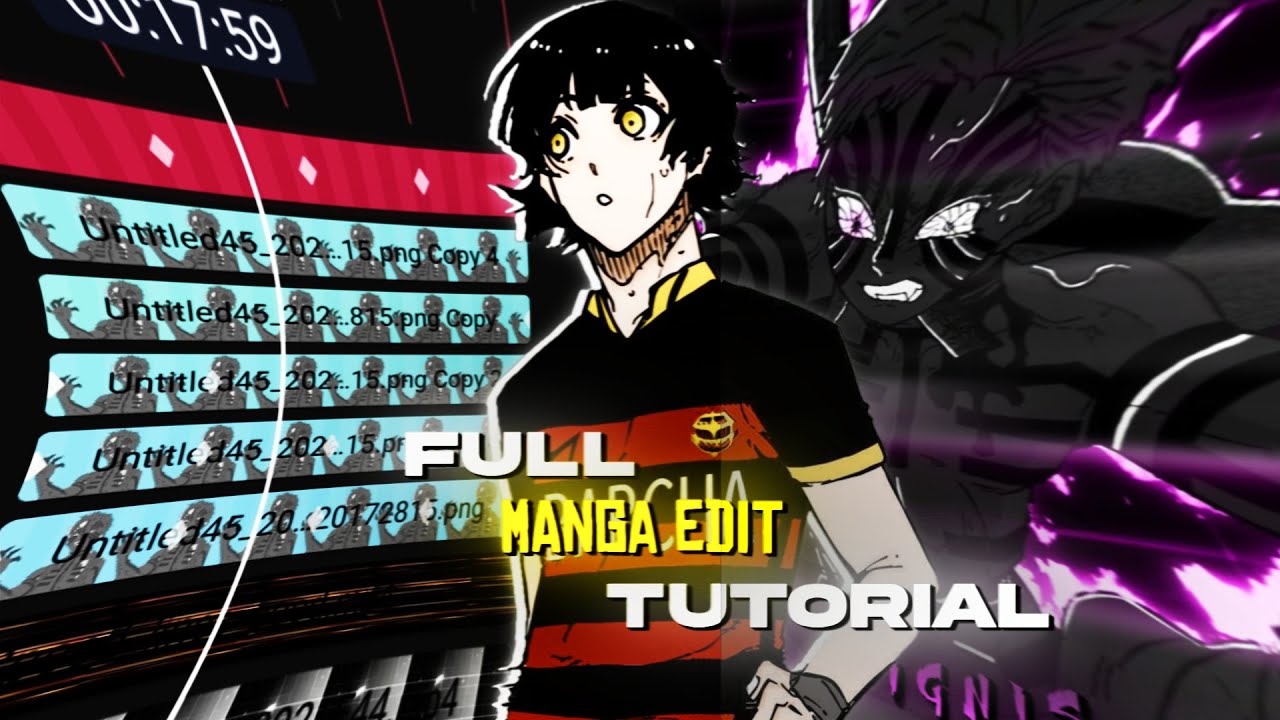 Full manga edit tutorial in Alightmotion/AMZ