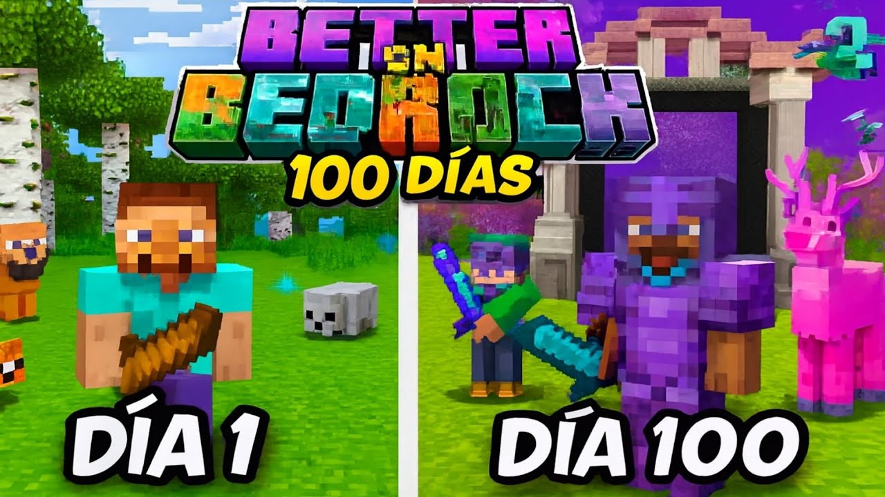 Sobreviviendo 100 Días en BETTER ON BEDROCK EXTREMO 🔥 | Minecraft Bedrock En Vivo