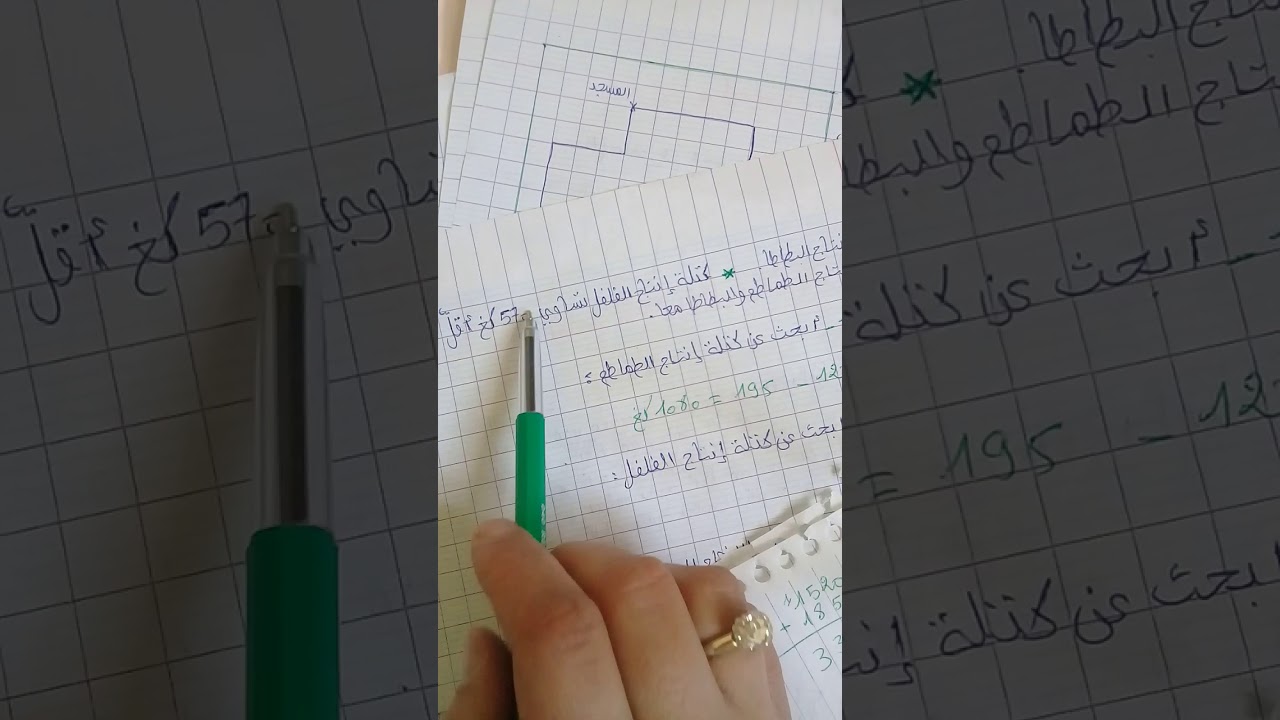 امتحان الثلاثي الأول في الرياضيات لتلاميذ السنة الثالثة