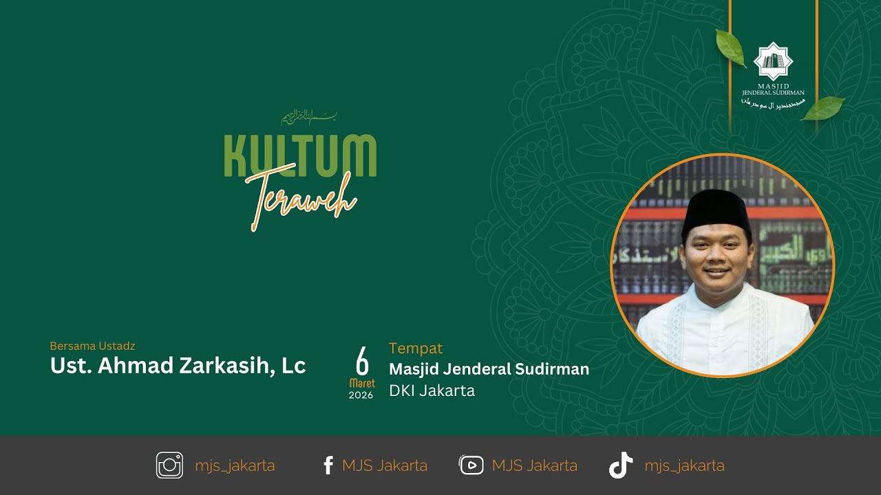 Kultum Tarawih- Serba Serbi Zakat Kekinian || Ust. Ahmad Zarkasih, Lc