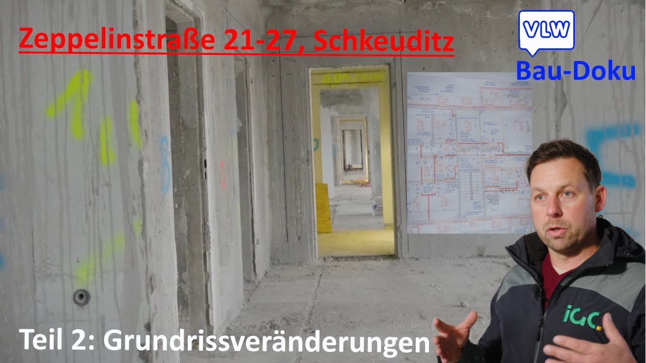 VLW-Baudoku | Zeppelinstraße 21-27, Schkeuditz | Folge 2: Grundrissveränderungen